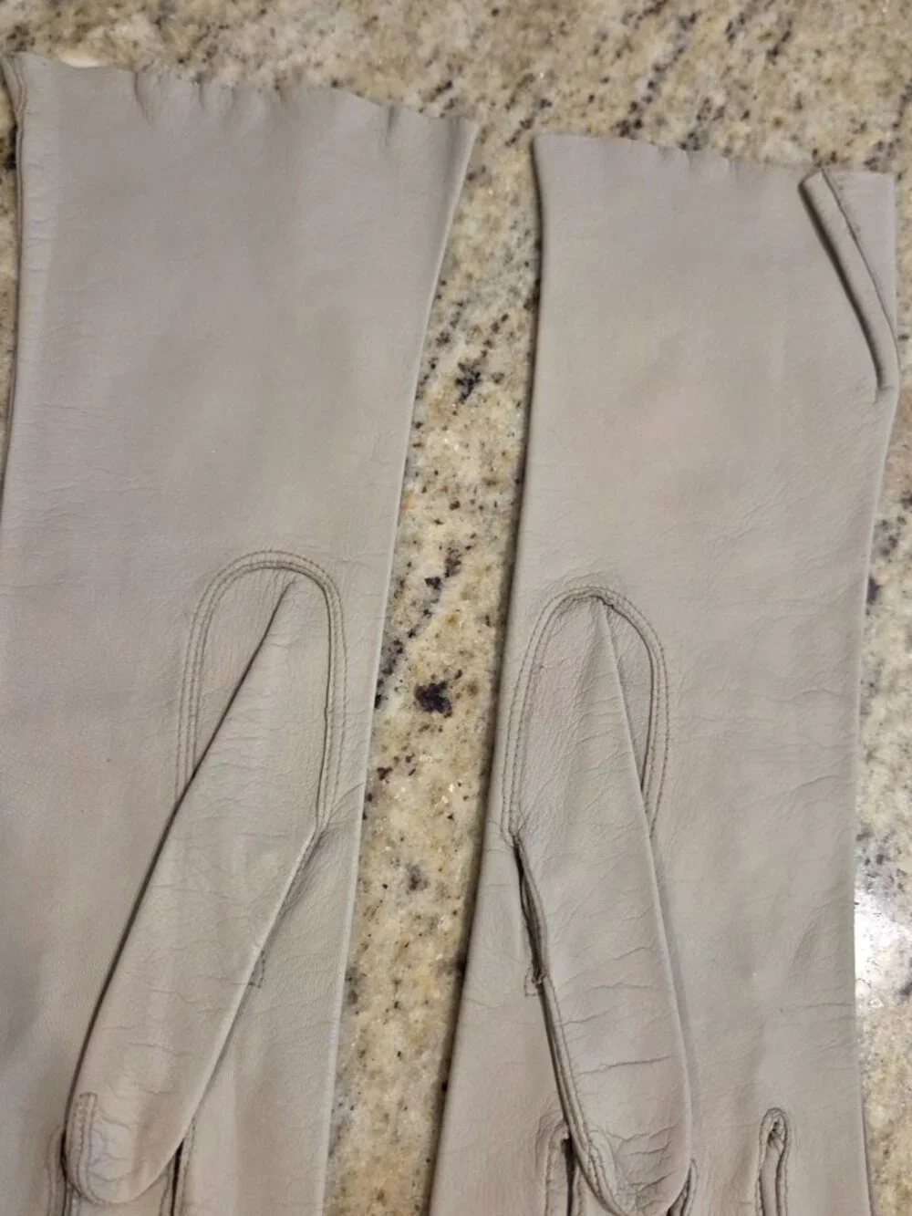 Vintage Womens Size S Beige Leather Formal 11.5